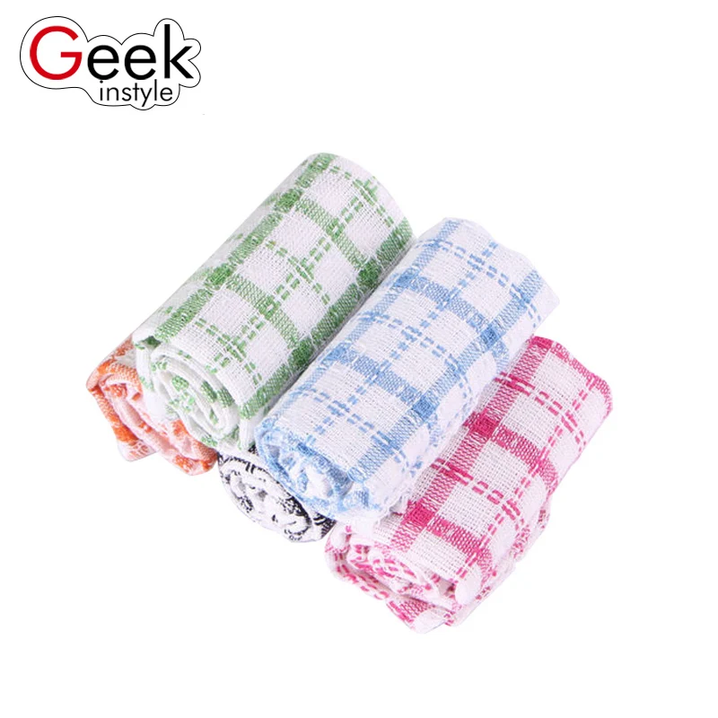 Geekinstyle 5Pieces Towel Cleaning Cloth Soft Microfiber Cloths for Kitchen Dirt 30cm * Dish | Дом и сад
