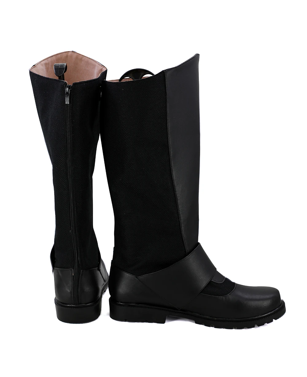 DC Comics Batman V Superman: Dawn Of Justice Bruce Wayne Black Cosplay Boots Shoes Custom Made