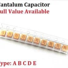 10 шт. танталовый конденсатор с алюминиевой крышкой, Тип Li-Ion 6,3 В 10V 16 V, алюминиевая крышка, 25В 35В 0,22 мкФ 1 мкФ 4,7 мкФ 10 мкФ 22 мкФ 33 мкФ 47 мкФ 100 мкФ 106 107 476 105 226 336 224 475