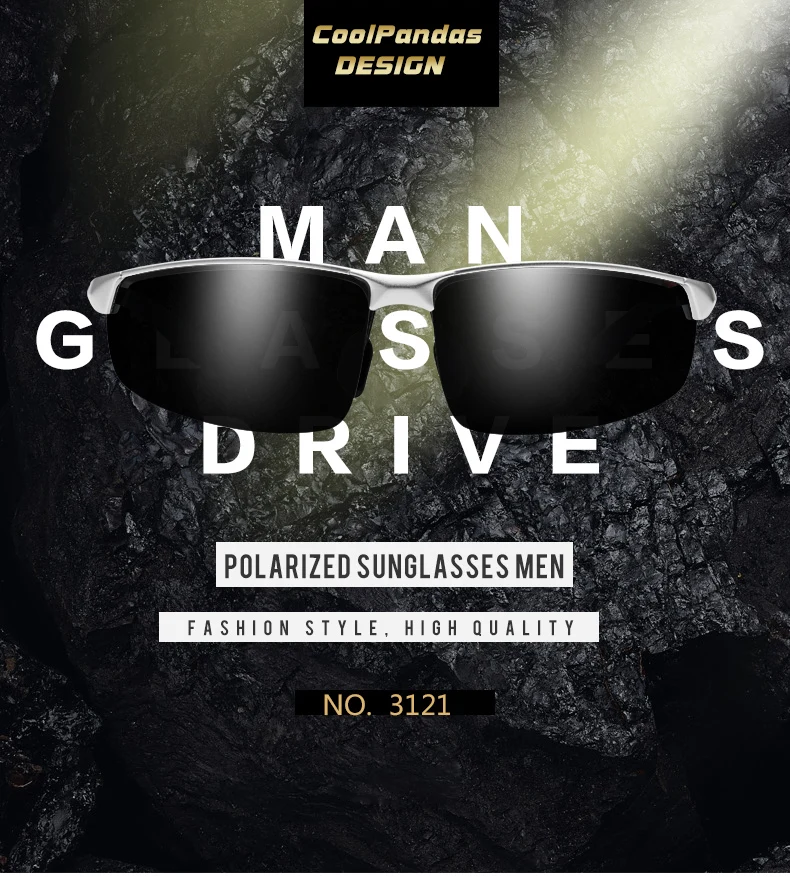 Алюминия и магния профессиональных военных Для мужчин поляризованные очки солнцезащитные очки вождения солнцезащитные очки UV400 Для мужчин Óculos de sol masculino