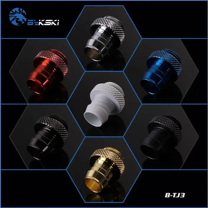 Bykski B TJ3 3/8 &quotID (9 10 мм) Мягкая трубка Наконечник фитинги сопло с G1/4&quot резьба PC