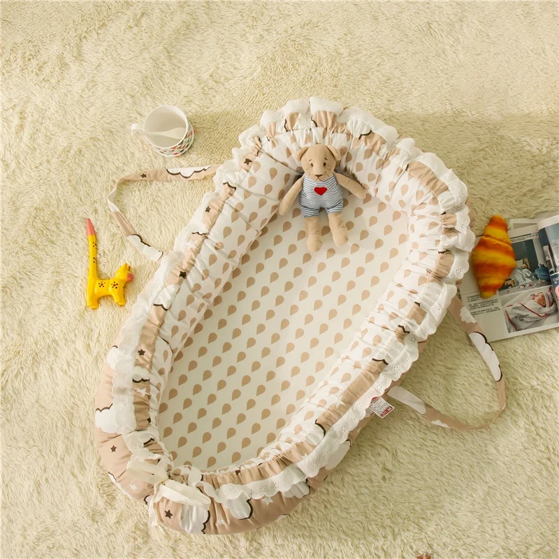 Nursery Bedding Mattresses Baby Bassinet For Bed Portable Baby Lounger For Newborn Crib Breathable And Sleep Nest New