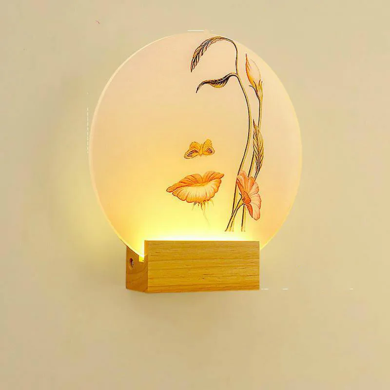 

Wood Art Sconce Wall Lights Christmas decorative lights Children's room decoration Led Wall Lamp Sconces Lighting