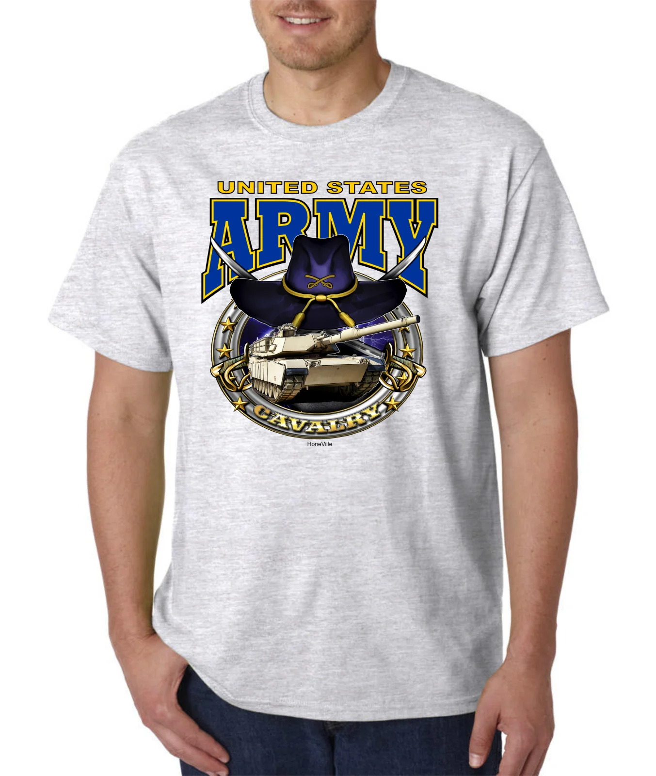 

2019 Cool T-Shirt United State Military Army Cavalry Unisex Tee