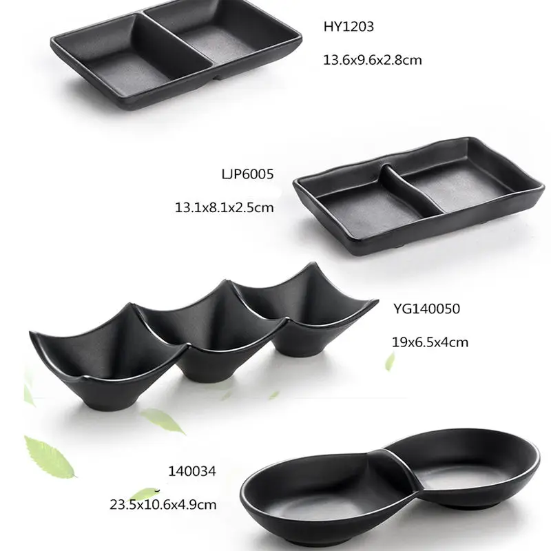 Vacclo 1 шт., корейское блюдце, две коробки, тарелка для вкуса, имитация фарфора, А5, миамин, черная тарелка для закусок, три бара, окунутая тарелка