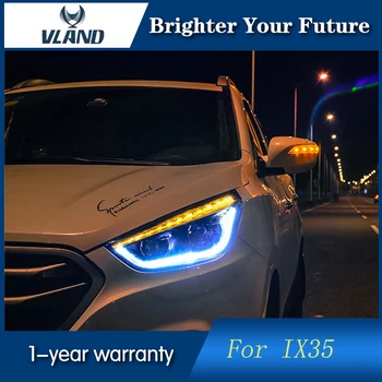 

VlAND LED Head Lamp Bi-xenon Projector for Hyundai IX35 LED Headlight Tuscon 2011-2015 LED Trun Lights