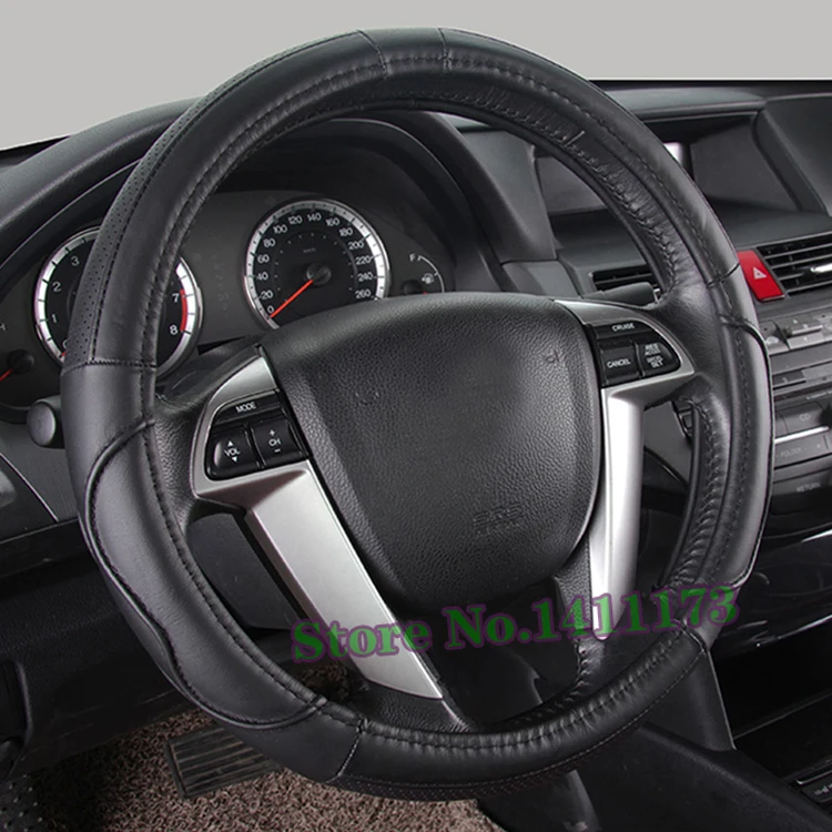 757 car steering wheel cover leather  (10)