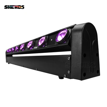 2pcs/lot LED Bar Beam Moving Head Light RGBW 8x12W Perfect For Mobile DJ Disco Party Nightclub Dance Floor Bar 2pcs lot 4 in 1 led bar 7 10w moving head light rgbw 7 leds disco wash nightclub rainbow effect projector for wedding show