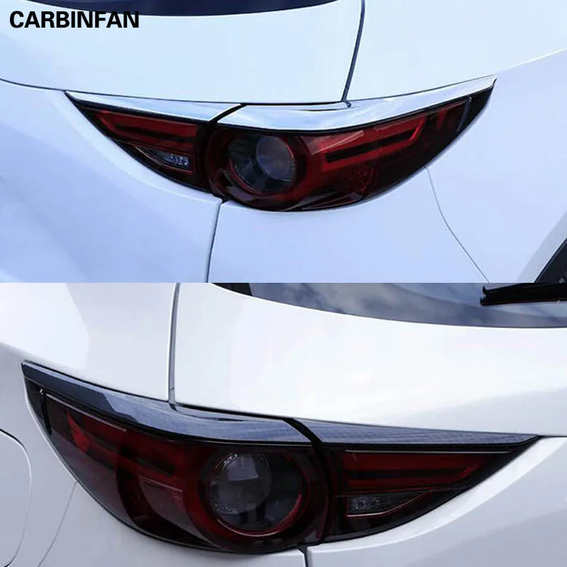 

ABS Chrome Tail Light Strips Taillight Lamp Cover Eyebrow For Mazda CX-5 KF 2017 2018 CX5 car accessories stylings