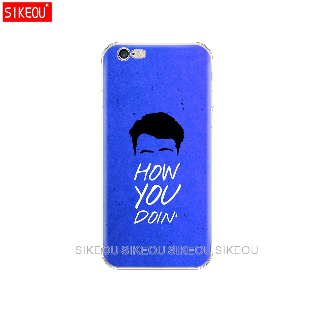 Силиконовый чехол для телефона Iphone 6X8 7 6s 5 5s SE 2020 Plus 10 XR XS MAX 11 pro бампер друзья ТВ