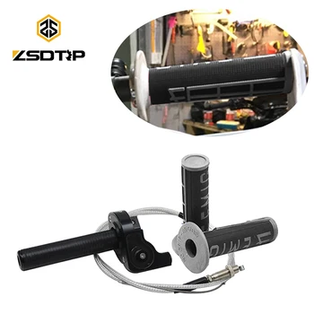 

ZSDTRP 7/8" 22mm Twist Throttle Grips Cable Set for XR CRF KLX TTR 110 125 150 200 250cc Quad ATV Dirt Pit Bike