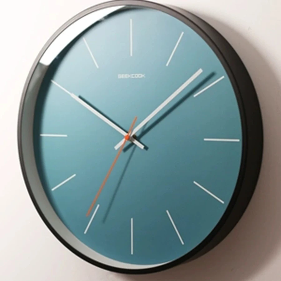 

Modern Simple 14 Inches Round Quartz Clock Watch Art Decoration Saat the Living Room of Business Modern Quartz Simple Clocks B80