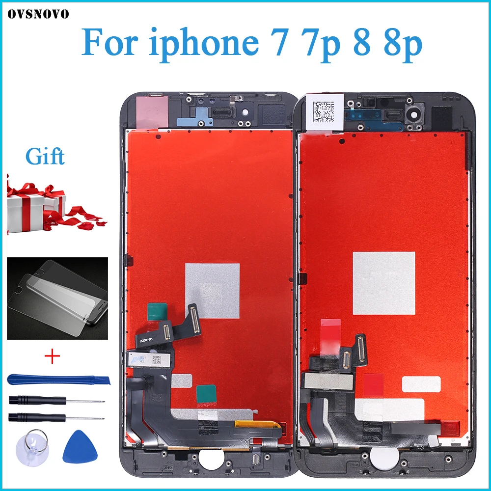2019 100% AAAA жк экран для iPhone 7 8 Plus дисплей дигитайзер сенсорный модуль экраны замена