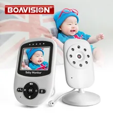 Радио няня 2,4 дюймов ЖК-монитор няня ИК ночного видения Домофон колыбельные температура монитор будильник зум монитор SM24