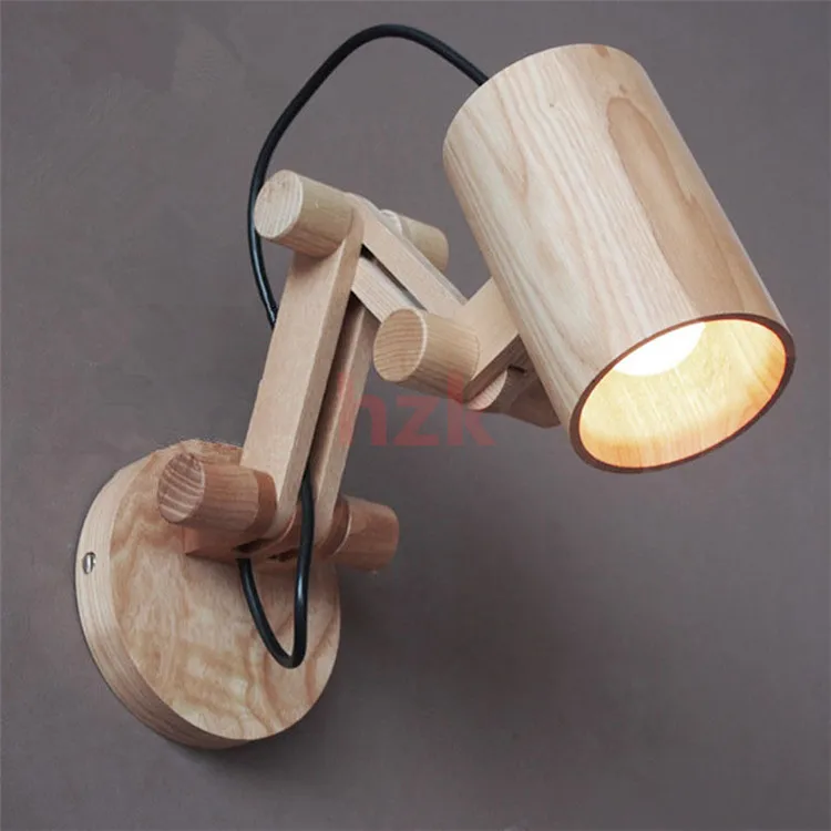 abajour eiken moderne houten wandlamp verlichting voor slaapkamer home verlichting wandkandelaar solid houten wandlamp abajour wooden wall lights wall lightwall lamp light aliexpress