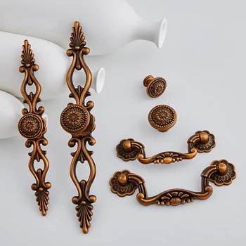 

Stunning 2PCS European Retro Kitchen Cabinet Door Handles Cupboard Wardrobe Drawer Shoe Cabinet Pulls Handles and Knobs 3 Colors