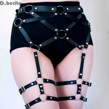 Fashion Women Harness Body Belts Sexy Garters Bondage Belt Punk Strap Band From Waist To Leg Adjustable Suspender Straps LTT9183