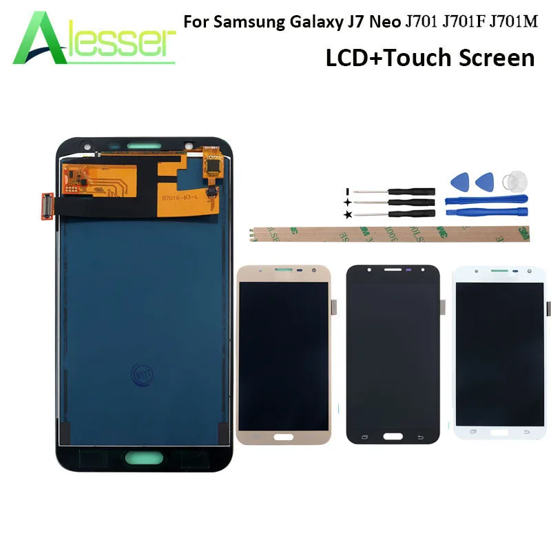 ЖК-дисплей Alesser для samsung Galaxy J7 Neo J701 J701F J701M дигитайзер сенсорного экрана в сборе