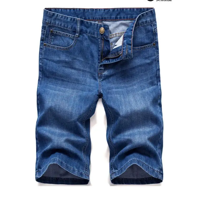 Summer Short Jeans Men's Straight Denim Shorts Lightweight Casual Short ...