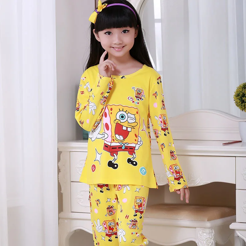 Discount Children Clothes Sets Baby Girls Sleepwear Long Sleeve Leisure Nightwear Kids Pajamas ...