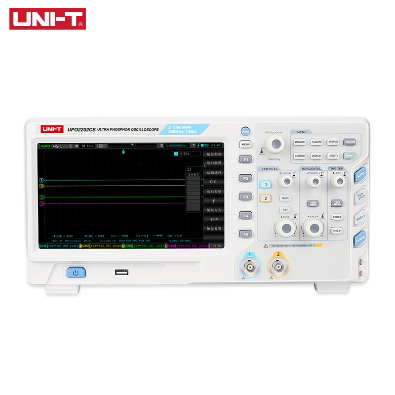 UNI T UPO2202CS Супер флуоресцентный осциллограф ультра люминесцентный Осциллограф 2