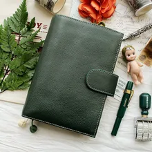 2018 Yiwi A6 A7 Genuine leather Notebook Handmade Notebook Binder Cowhide Diary Journal Sketchbook Planner With Money Pocket