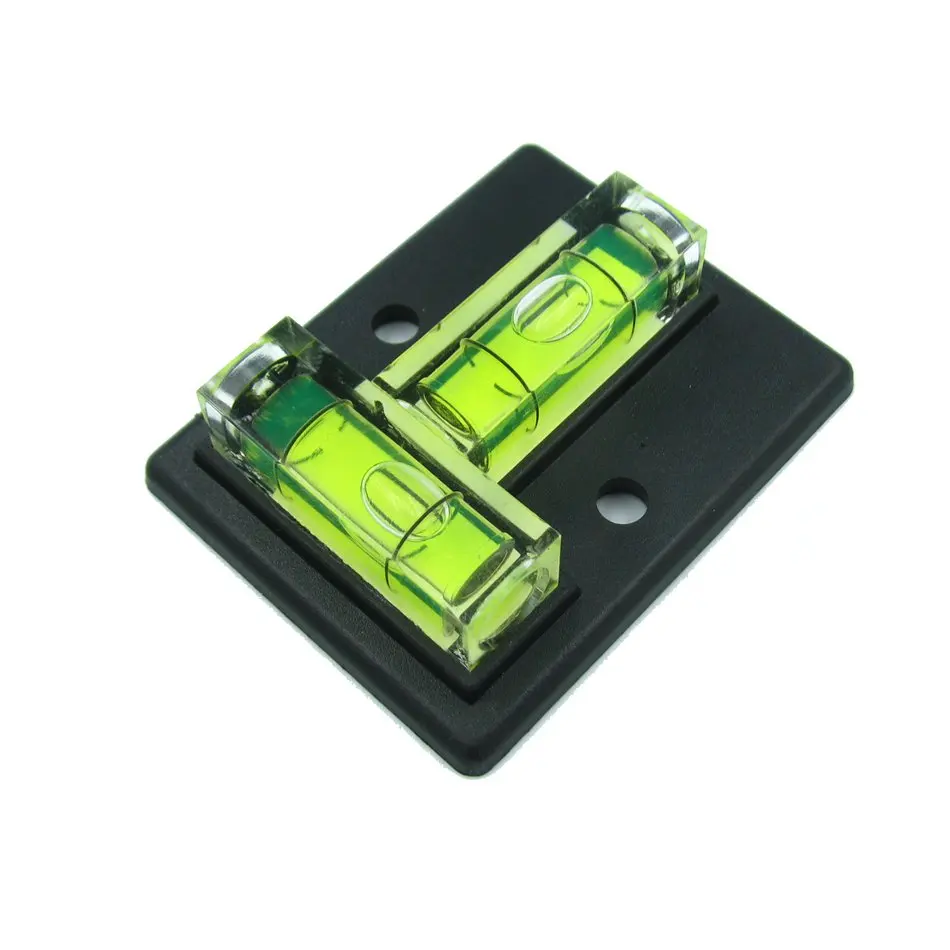 

HACCURY Two Directions Square Level T type bubble spirit level water level indicator Size 50*40mm Balck Color