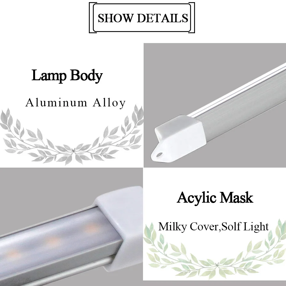  New USB LED Strip Bar Light DC5V SMD 2835 3W 5W 300lm 550lm USB LED Desk Lamps For Bedside Reading  - 32910512433