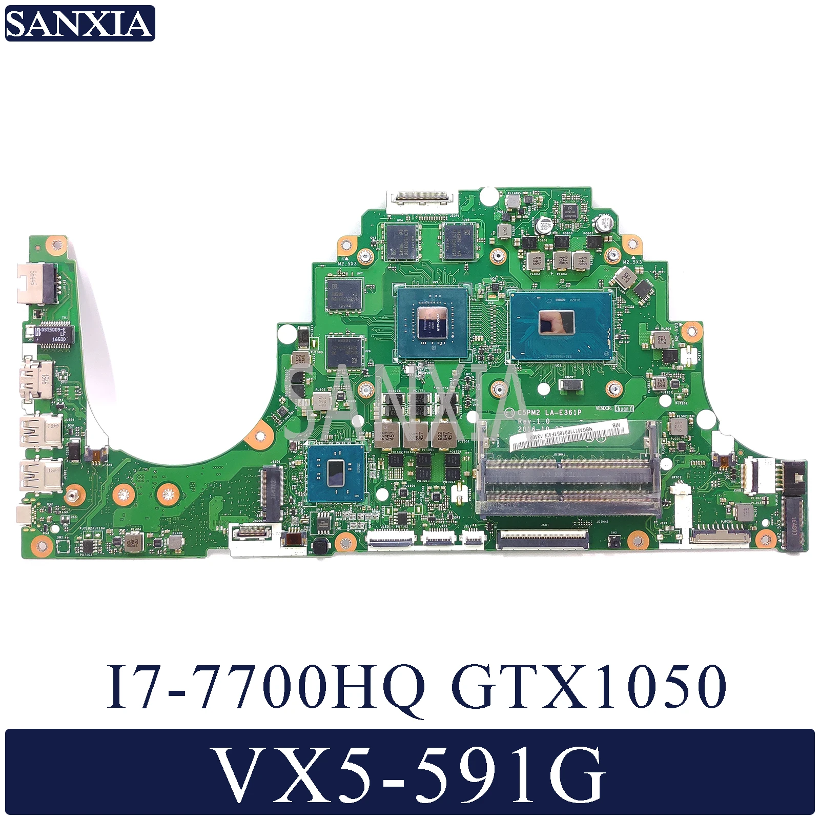 KEFU C5PM2 LA E361P Laptop motherboard for font b Acer b font Aspire VX5 591G original