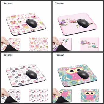 

Yuzuoan Cool Fashion Owl Laptop Computer Mousepad Size for 180x220x2mm and 250x290x2mm Small Mousepad Customized Support