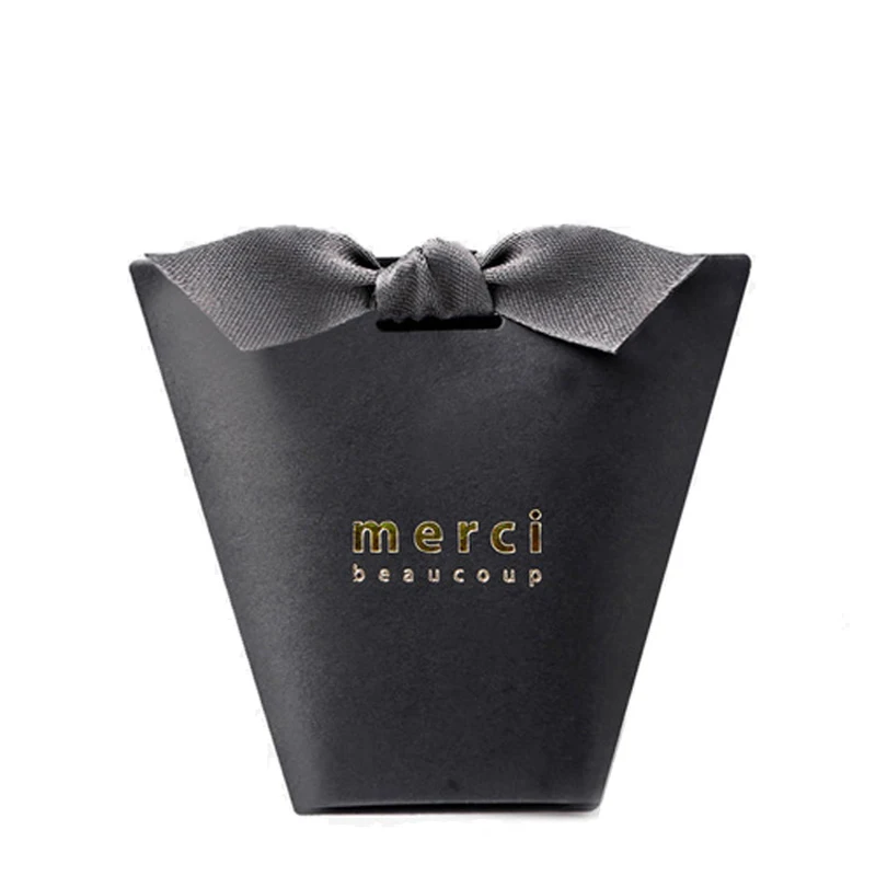 50 шт/партия высококлассная черная белая крафт-бумага "Мерси" Подарочная коробка со свадебными сувенирами конфетная упаковка для дня рождения