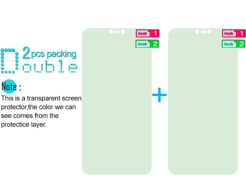 Imak Hydrogel III пленка для Nokia 7,1 Plus X71 8,1 защита экрана 2 шт полный охват передний, задний Защитный пленка не стекло