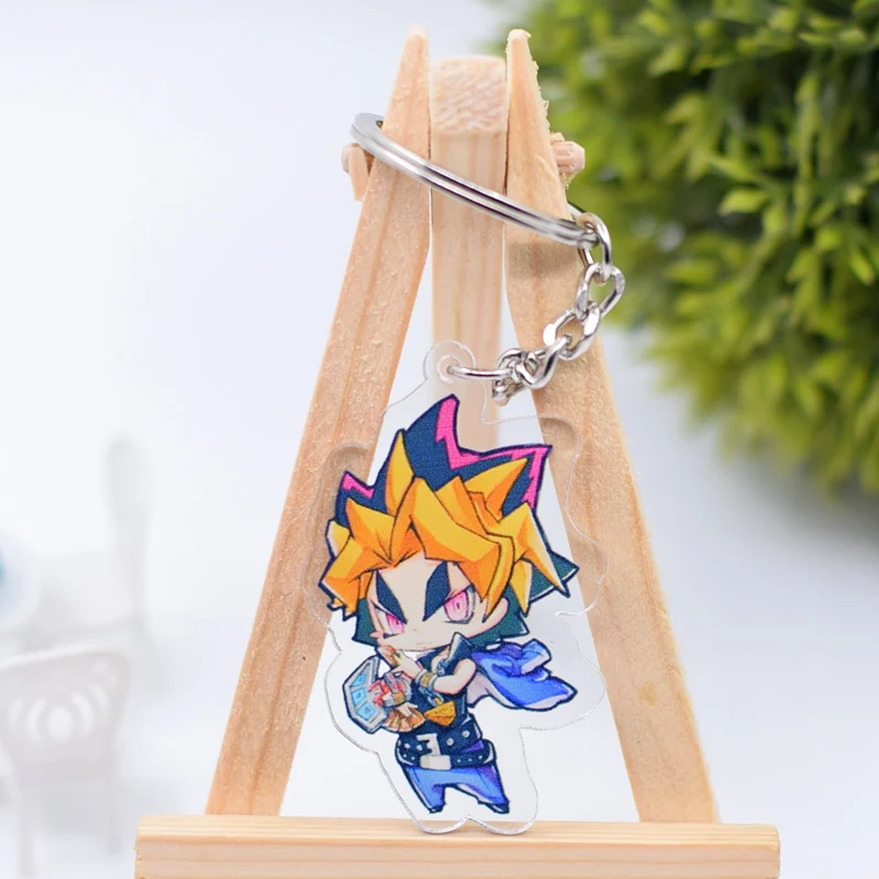 Брелок Yu Gi Oh милый двухсторонний акриловый брелок для ключей подвеска аксессуары