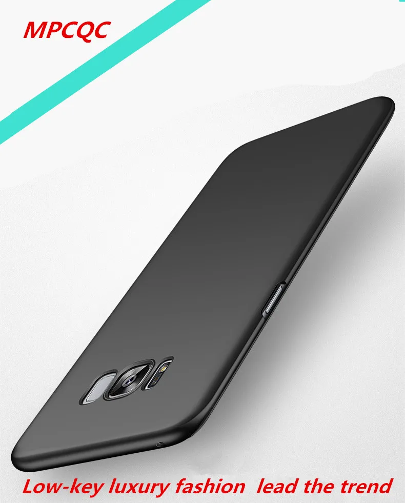 MPCQC черный чехол для телефона samsung Galaxy S7 S7edge S8 плюс A7 2018 A5 S9 полный Пластик Cove |