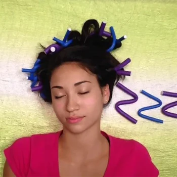 

Hair Decoration Curling Bar Lazy Curling Artifact Sponge Long Short Hair Wave Curling 8