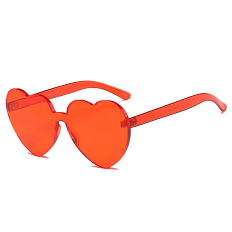 

New Fashion Sunglasses Women Frame Decoration Peach Heart Sunglasses Candy Glasses