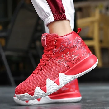 

Flying woven microfiber upper basketball shoes, comfortable soft sneakers
