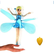 RC Helicopter Kids Baby toys Elsa Princess toys flying Induction flyer Helicoptero Action figure Kid s