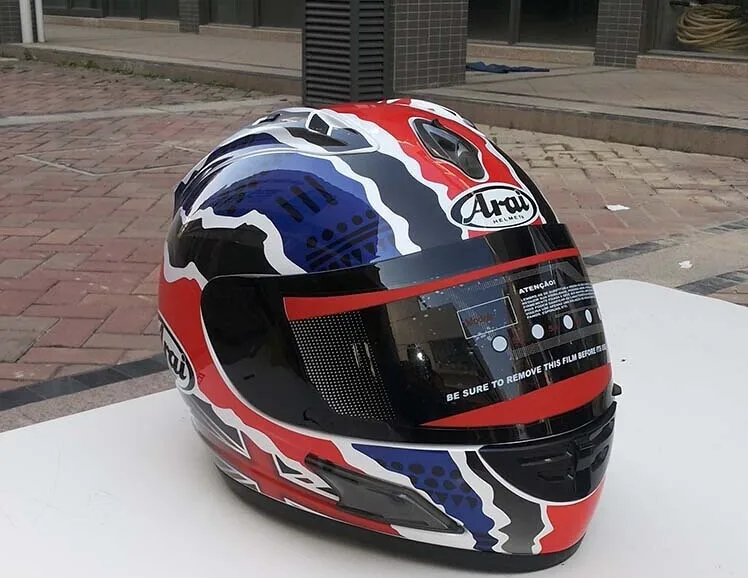 Arai синий и красный специальный анфас Arai шлем мотоциклетный шлем