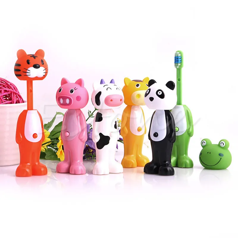 1 PC Baby Toothbrush Silicone Toothbrush Kids CartoonTooth Brush Soft Bristle Tooth Brush Mouth Clean Teether Training