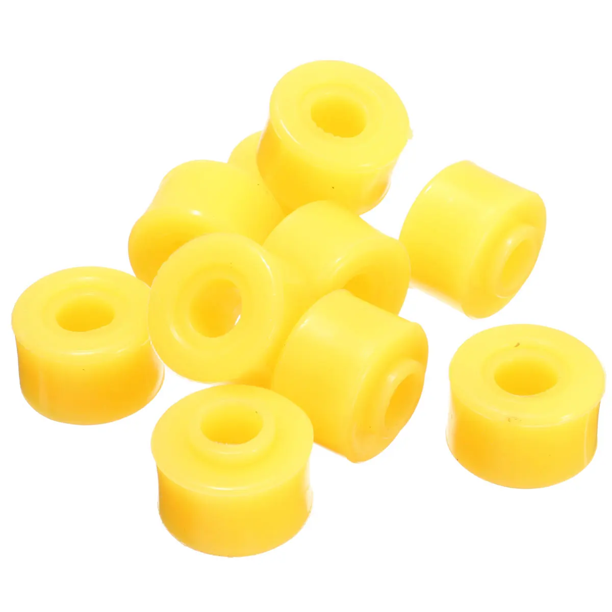 

10mm 10Pcs Inner Dia Yellow Rubber Shock Absorber Bushings Part for Auto Car