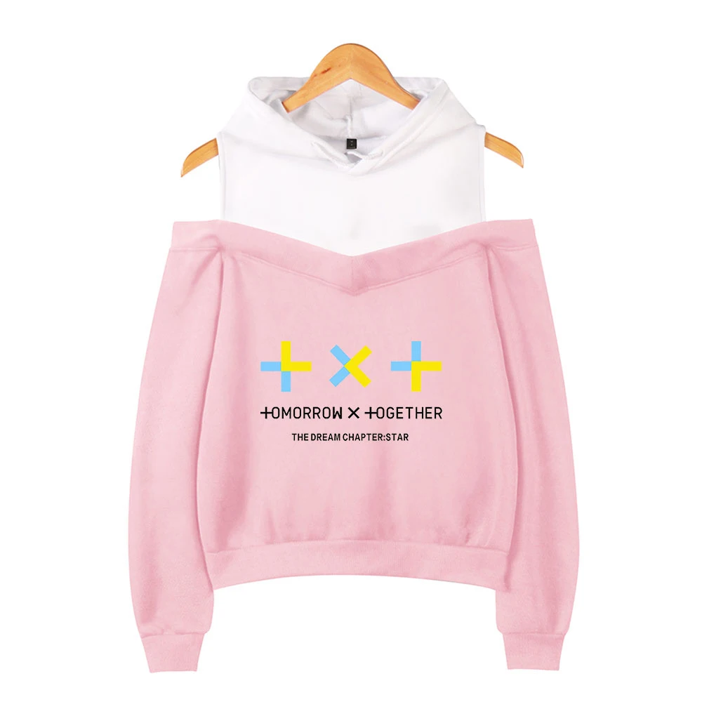 Женская одежда 2019 TXT Толстовка Harajuku Kawaii печать толстовки свитшоты корейская
