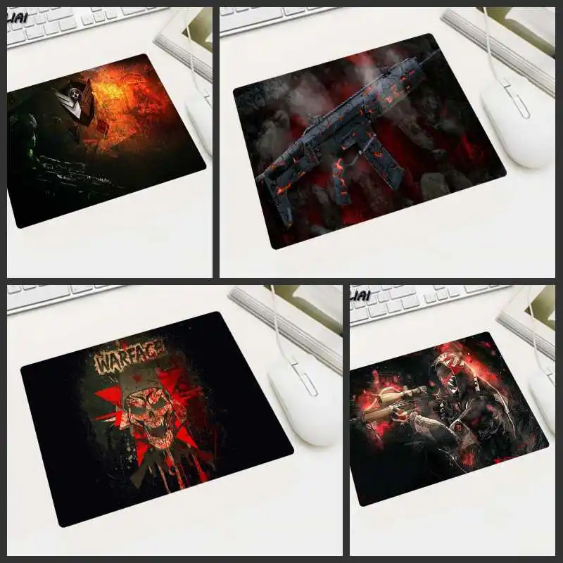 Kuliai DIY Warface Game Mouse Pad 22X18/25X20/29X25CM Gamer Gaming MousePads Rubber Rectangle Laptop Office Pc Players Mousemat