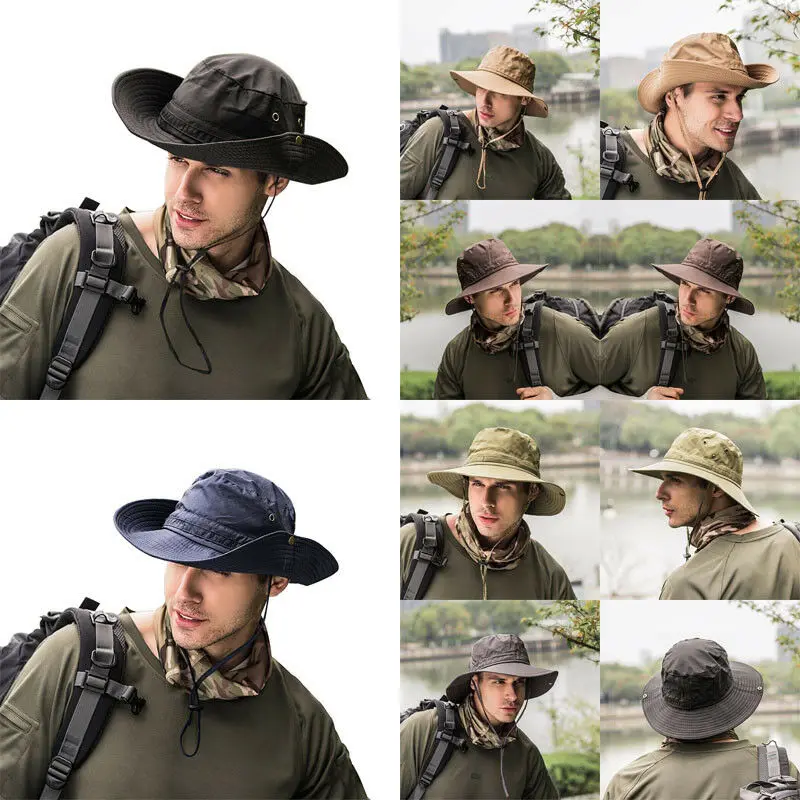 New Fashion Men Women Sun Hat Bucket Casual Hat Solid Casual Fisherman Hats