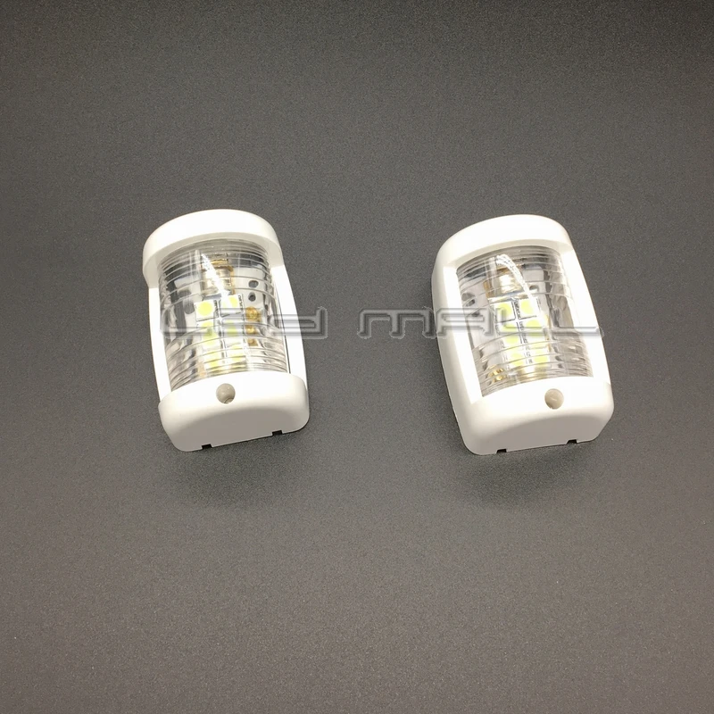 

Marine Boat White Housing 12V Stern & Masthead LED Navigation Lights - One Pair