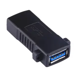 USB 3,0 Женский Extender конвертер Разъем Панель адаптер стены пластины плагин Стандартный соединительным шнуром разъем 1 шт