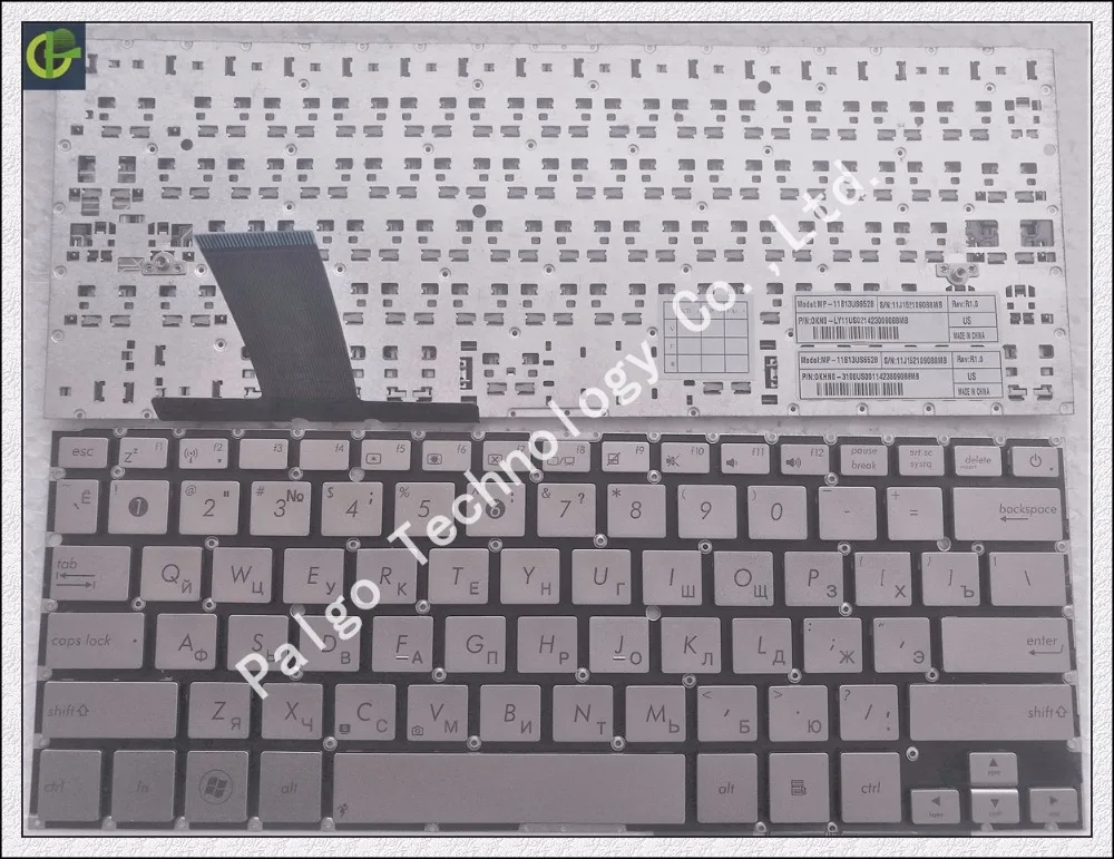 

Russian New Keyboard for ASUS UX32A UX32LA UX32LN UX32V UX32VD UX32 RU Silver laptop keyboard