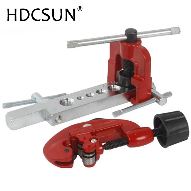Tube Cutter 3-28mm Flaring Tool Kit Tube Expander Expansion Mouthparts Pipe Cutter Reamer Device For Copper Tube Flaring Tools