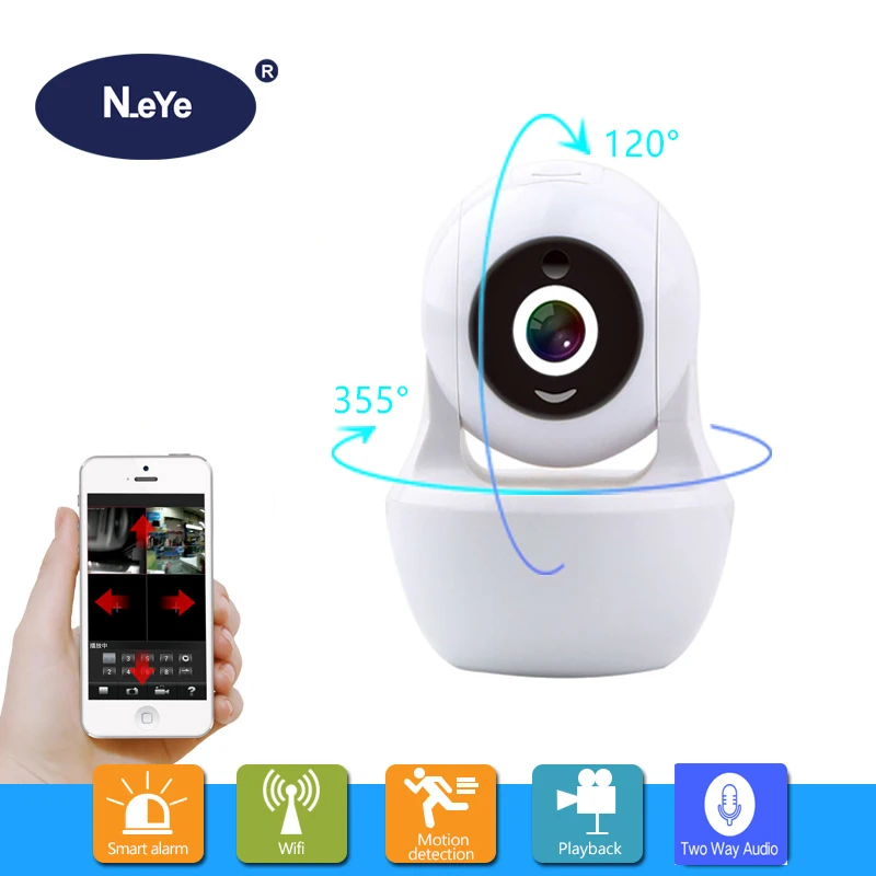 

N_eye PTZ Wireless Camera 1080P HD Baby Monitor Portable Home Dome ip Camera Pet Monitor WiFi Mobile Phone Monitor Panorama