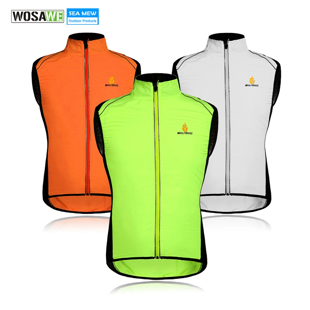 WOLFBIKE Cycling Gilet Sportswear Windproof Clothing Wind coat